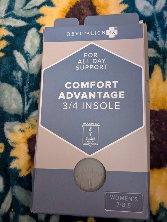 REVITALIGN Other - REVITALIGN RX Comfort Advantage 3/4 Insole - Blue & Gray